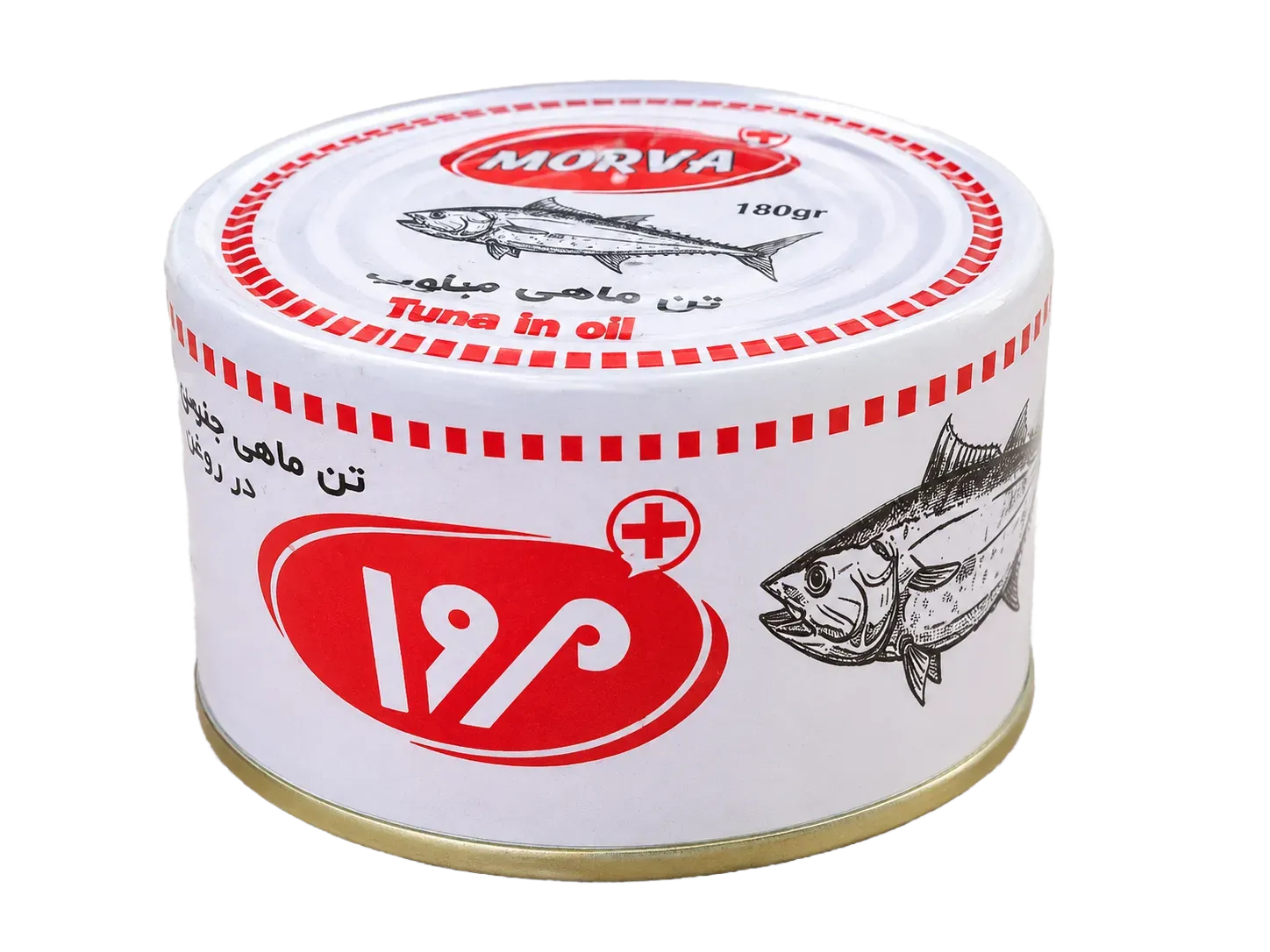 کنسرو ماهی تن هوور مُروا پلاس در روغن گیاهی، وزن ۱۸۰ گرم
